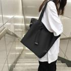 Nylon Tote Bag Mc-308 - Black - One Size