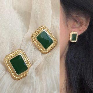 Retro Rectangle Alloy Earring