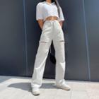 Straight-fit Cut-out Jeans
