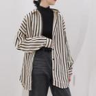 Striped Shirt Black Stripe - White - One Size