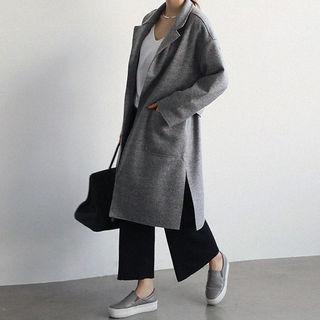 Seam-trim Open-front Coat