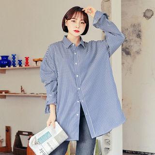 Stripe Over-fit Shirt