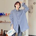 Stripe Over-fit Shirt