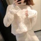 Flared-cuff Lace Blouse (various Designs)