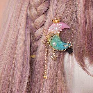 Star Drop Moon Hair Clip