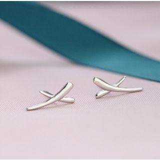 Cross 925 Sterling Silver Earring