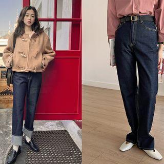 Indigo Straight-leg Jeans