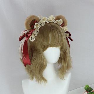 Bear Chenille Lace Headband