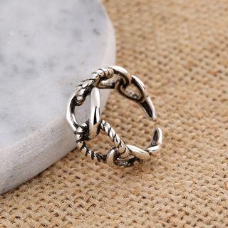 Alloy Open Ring Adjustable - Silver - One Size