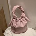 Twist Strap Drawstring Bucket Bag