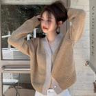 V-neck Cardigan Cropped Jacket