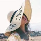Foldable Embroidered Straw Hat