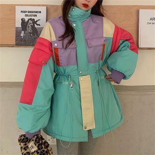 Paneled Zipped Cargo Jacket