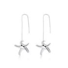 Simple Starfish Earrings Silver - One Size