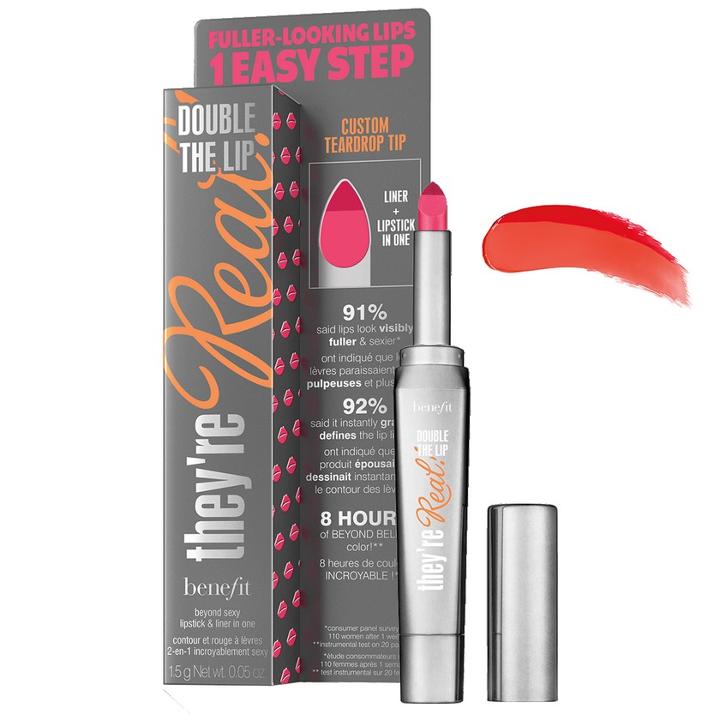 Benefit - Theyre Real! Double The Lip (#flame Game) 1 Pc