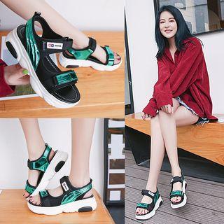 Hook & Loop Slingback Sandals