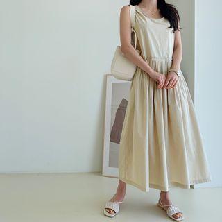 Gathered-waist Maxi Sundress