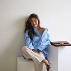 Dip-back Over-fit Shirt