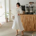 A-line Maxi Shirtdress