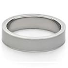 Grey Enamel Steel Ring
