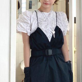 Short Sleeve Pleated Top