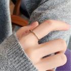 Bamboo Alloy Ring Gold - One Size