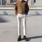 Plain Loose-fit Dress Shirt