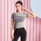 Sport Short-sleeve Two-tone T-shirt
