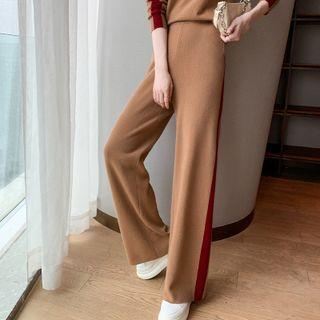 Two Tone Knit Pants