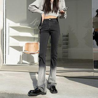 Gradient High Waist Bootcut Jeans (various Designs)
