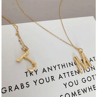 Letter-pendant Necklace