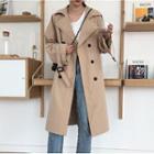 Lapel Double-breasted Trench Jacket