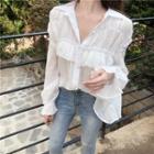 Long Sleeve Ruffle Blouse
