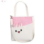 Two-tone Cartoon Print Tote Bag