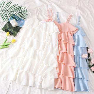 Layered Sleeveless Mini Dress