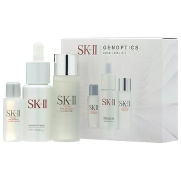 Sk-ii - Genoptics Aura Trial Kit: Aura Essence 15ml + Essence 30ml + Lotion 10ml 3 Pcs
