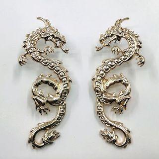 Alloy Dragon Earring 1 Pair - Gold - One Size