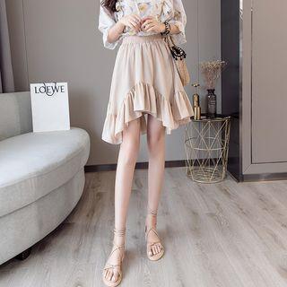 Asymmetrical Ruffle Skirt