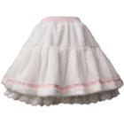 Fleece Lace Panel Mini Skirt
