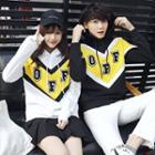 Couple Matching Letter Chevron Hoodie