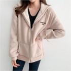 Faux-shearling Lined Hoodie