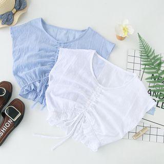 Drawstring Sleeveless Top