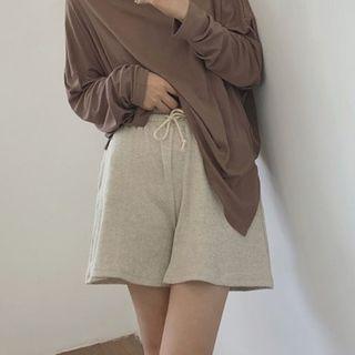 Loose-fit High-waist A-line Shorts