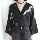 Printed Bell Sleeve Shirt