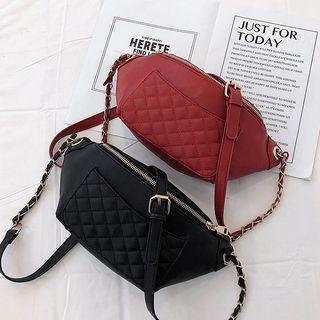Quilted Paneled Sling Bag