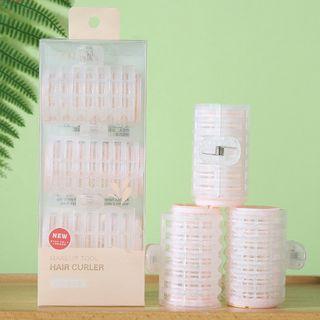 Set Of 3: Hair Roller Set Of 3 - Almond - One Size