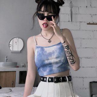 Spaghetti Strap Tie-dye Top