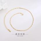 Plain Bracelet Ns499 - 925 Silver - Gold - One Size
