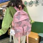 Bear Print Buckled Flap Backpack