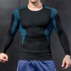 Color Block Long-sleeve Sports Top